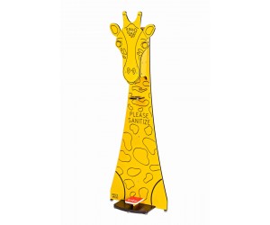 Giraffe Foot Pedal Hand Sanitizer Stand
